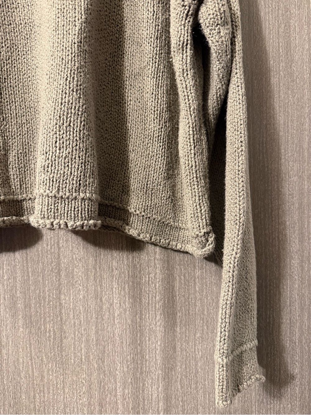 Pilcro Relaxed Crewneck Sweater in Taupe - Picture 6 of 11